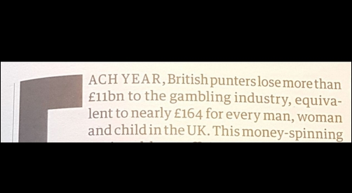 UK gambling industry - fleecing the poor