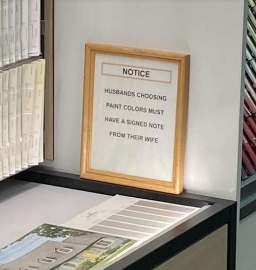 Sign in DIY shop