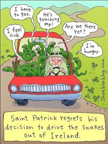 St Patrick cartoon
