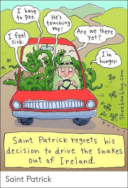 St Patrick cartoon