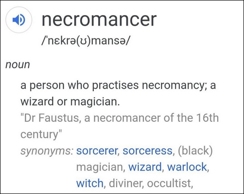 Necromancer meaning