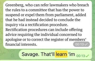 Rectification - oo-er...