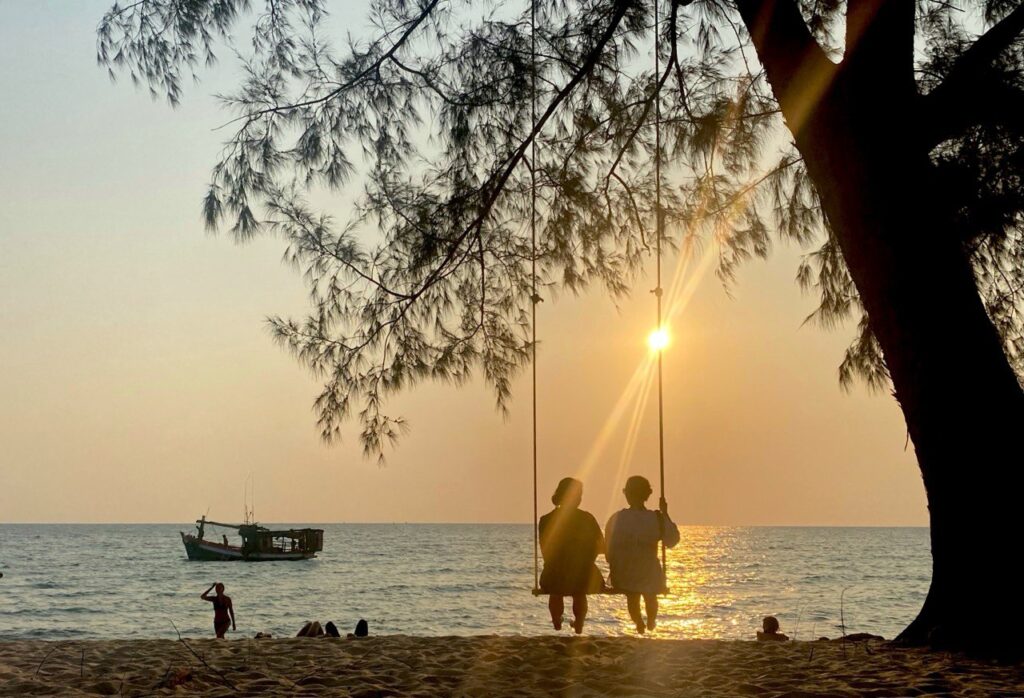 Sunset Beach, Koh Rong Sanloem island, Cambodia