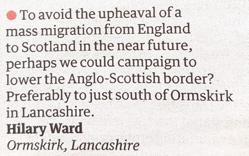 Grauniad letter