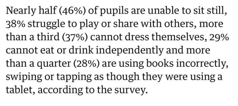 The decline of British schoolchildren