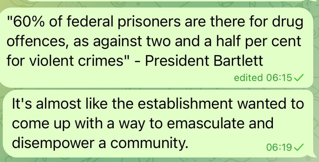 The West Wing, Bartlett on drugs