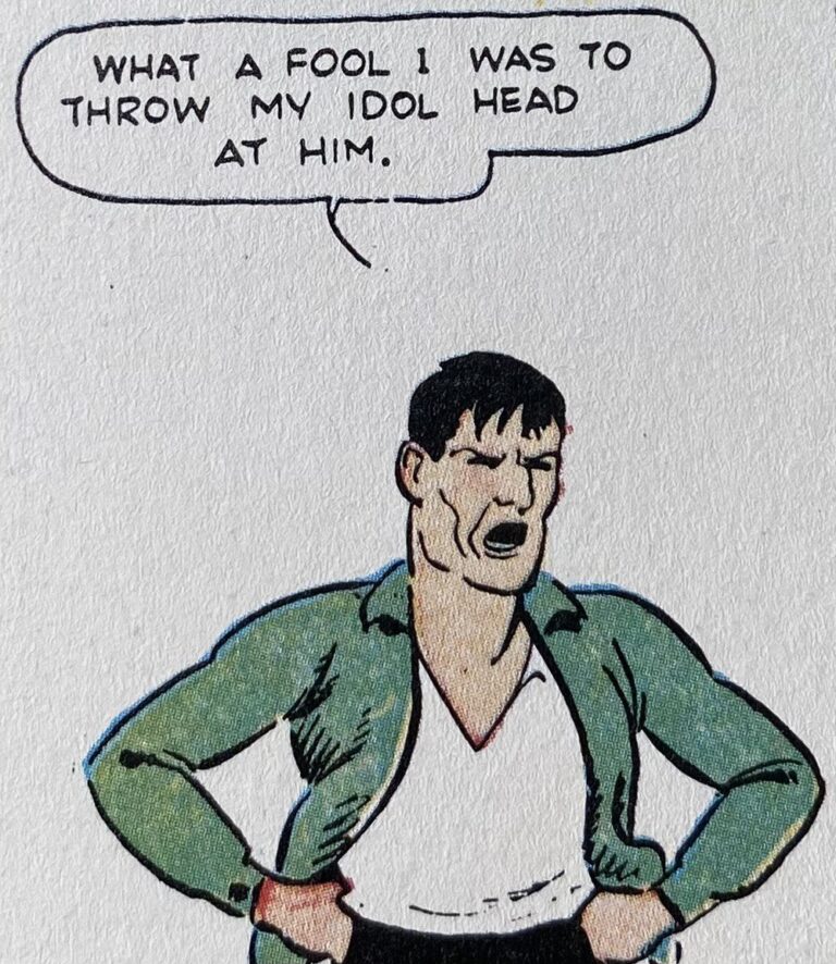 Roy Crane - never throw your idol head