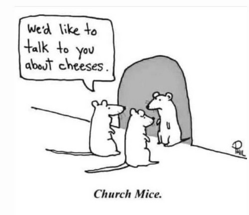 Church mice cartoon