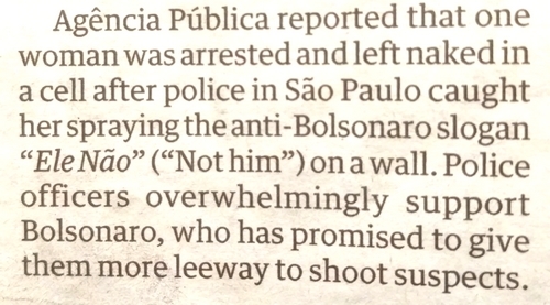 Bolsonaro and the police