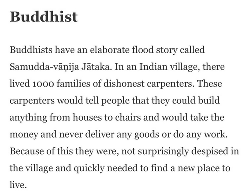 Buddhist flood story