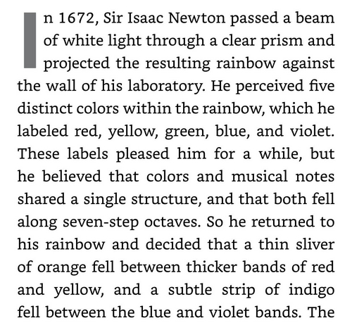 Isaac Newton and the spectrum