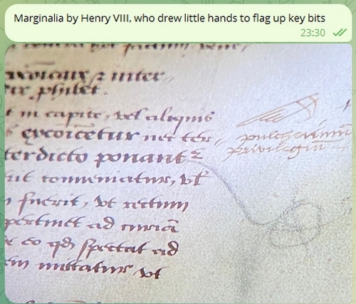 Henry VIII marginalia