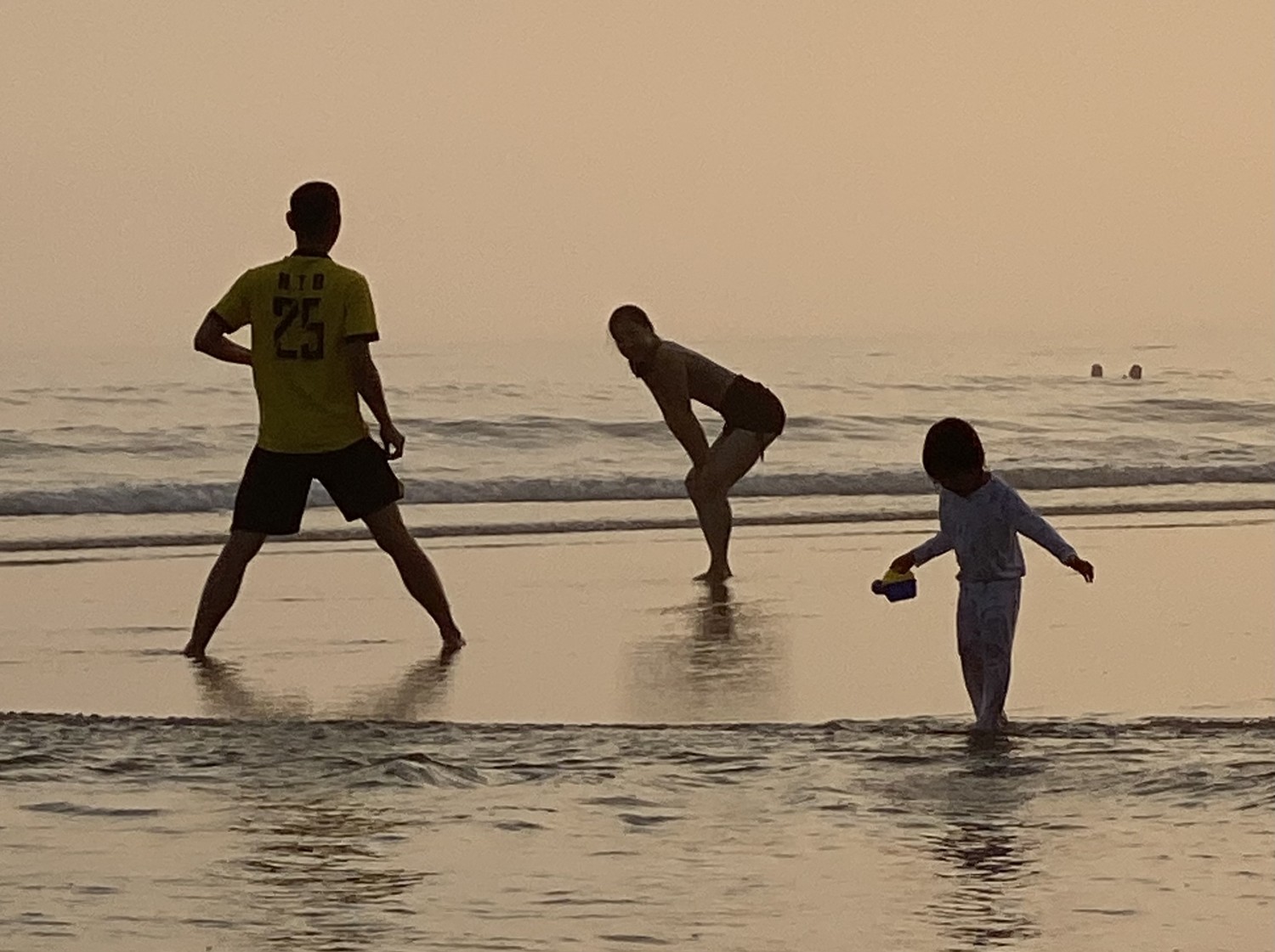 Sunrise on An Bang beach, Vietnam