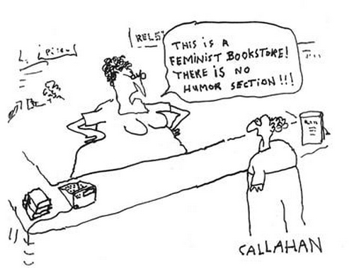 Feminist bookstore cartoon