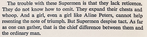 PG Wodehouse on Supermen