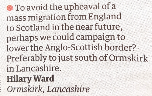 Omskirk letter, Guardian