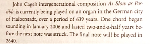 John Cage As Slow as Possible