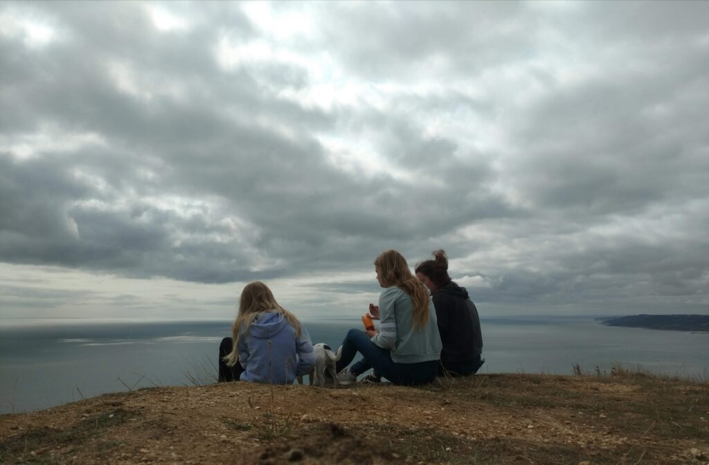 On the clifftops, Dorset