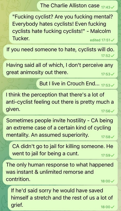 Fucking cyclists