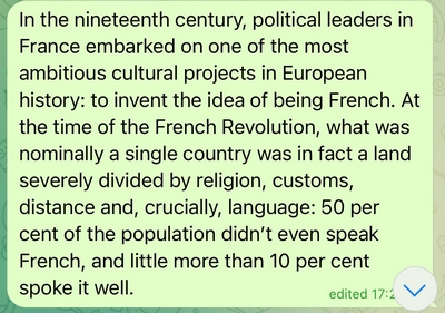 Inventing 'French'