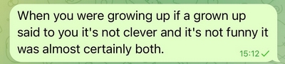 Growing up humour