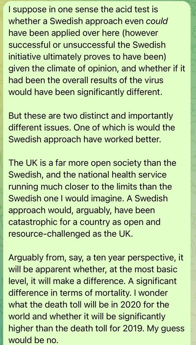 The Swedish approach