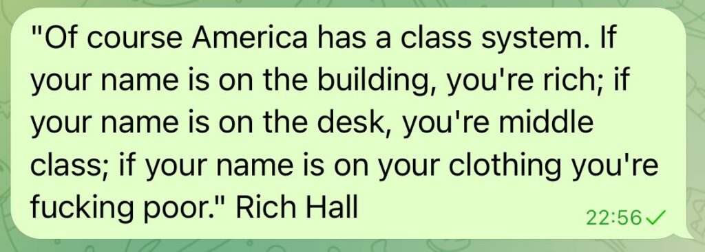 Rich Hall on class in America