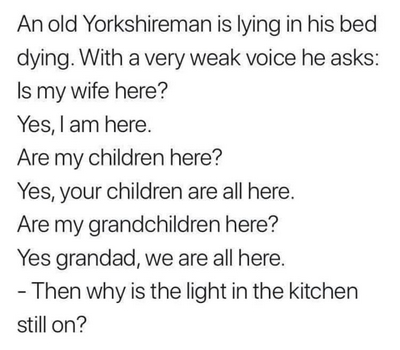 Yorkshireman joke