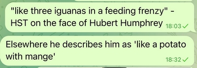 HST on Hubert Humphrey