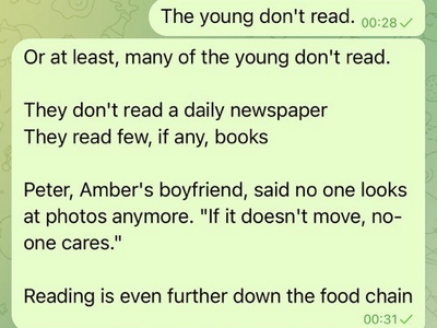 The young don't read