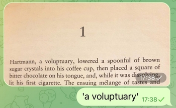 "a voluptuary"