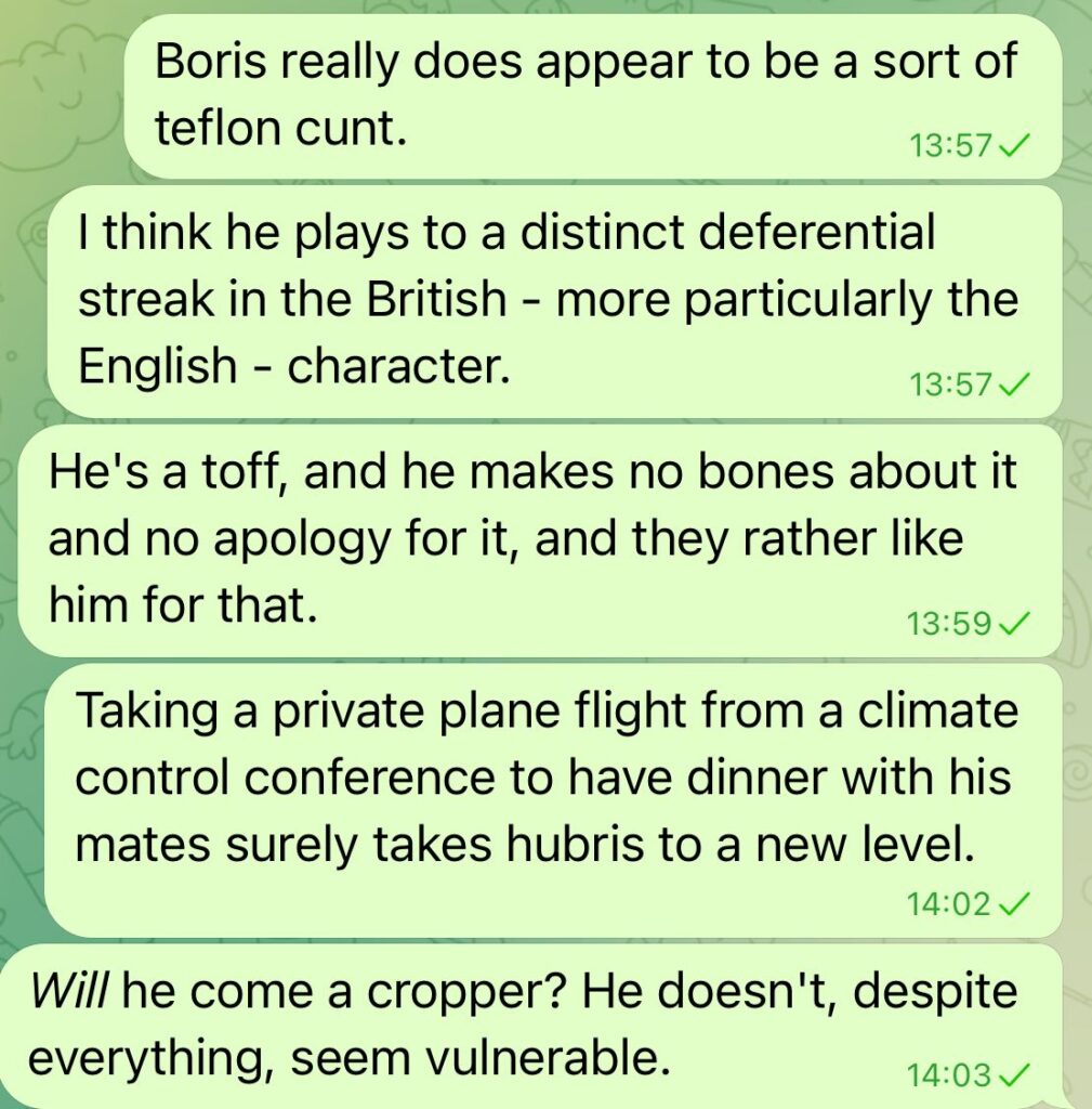 Boris - teflon cunt