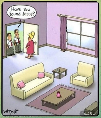 Cartoon - Have you found Jesus