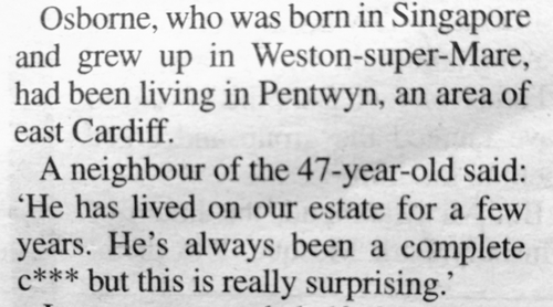 He's always been a complete...