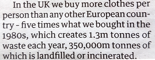 UK - leading Europe in wasteful clothing