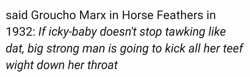 Groucho Marx in Horse Feathers