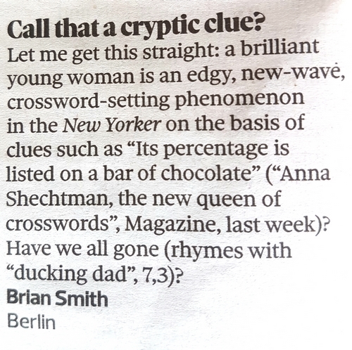 Rhymes with ducking dad