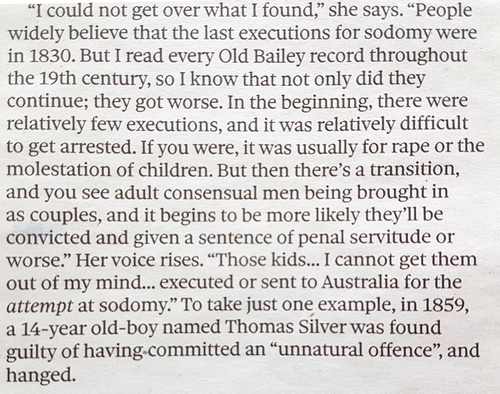 Unnatural offences in Victorian times