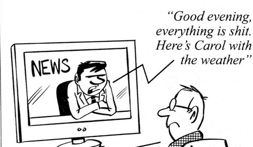 Everything is shit cartoon