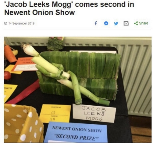Jacob Leeks Mogg comes second