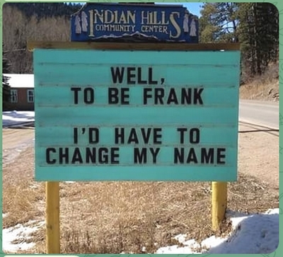 To be Frank...