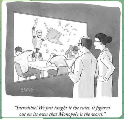 Robot Monopoly gag