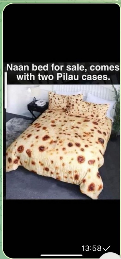 Naan bed joke