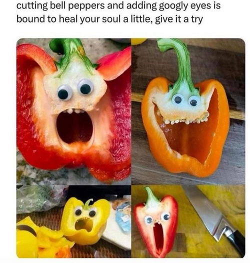 google-eyed peppers