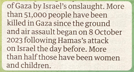 Gaza - killing women and children