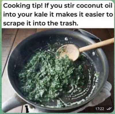 Kale cooking tip