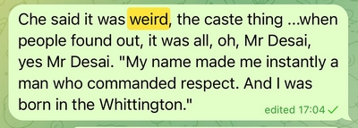 Whatever you say, Mr Desai