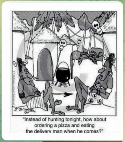 eat delivery man cartoon