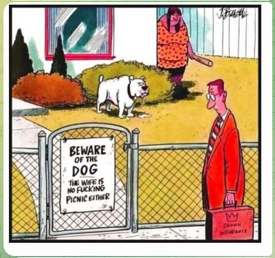 beware of dog cartoon