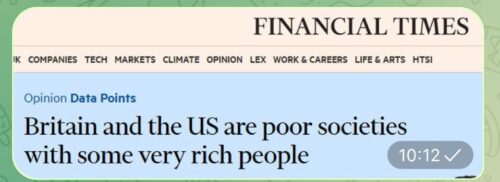 US & UK poor